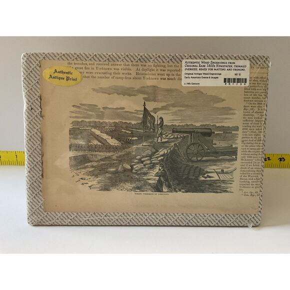 Taking Possession Yorktown Military 1800s Newspaper Early American Civil War - Picture 2 of 5